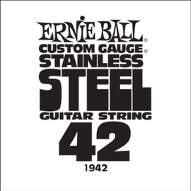 Струна для электрогитар ERNIE BALL .042 Stainless Steel P01942, фото 